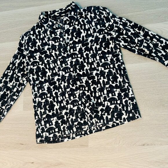 RAOUL Women's Long-Sleeved SILK  Shirt SIZE US 4, UK 8 - Picture 1 of 15